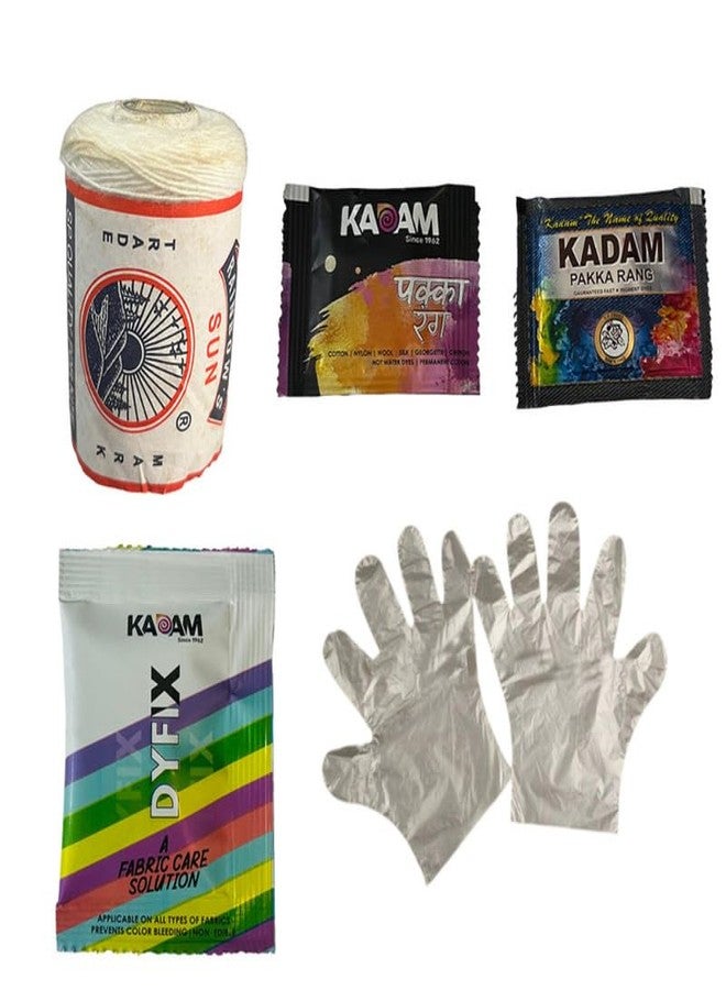 Penkraft Tie and Dye Art on Dupatta DIY Kit | Complete DIY Craft Kit for Beginners & Hobby Artists - Image 1